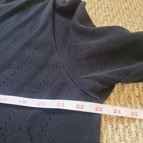 Bilancioni Mens Crewneck Pullover Sweater Sz 56 Navy Blue Nautical Made in Italy - Picture 7 of 9